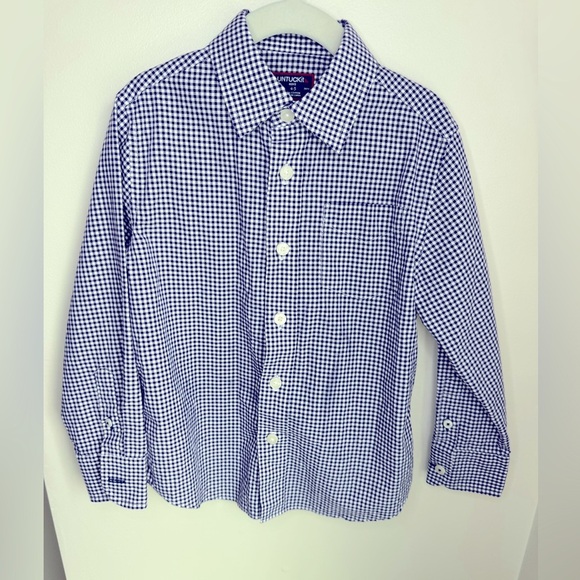 UNTUCKit Other - UNTICKit Boys Button Down Gingham Shirt Size 4-5